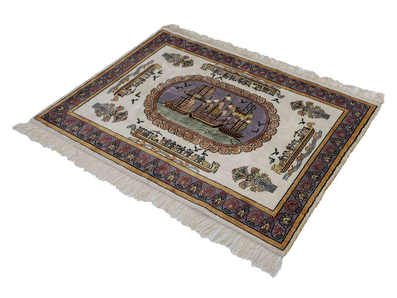 Kinesisk silke Teppe 121x95cm - Orientalsk teppe