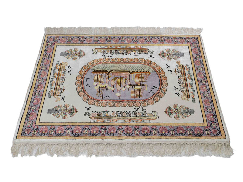 Kinesisk silke Teppe 121x95cm - Orientalsk teppe