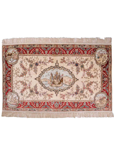 Kinesisk silke Teppe 95x153cm - Orientalsk teppe