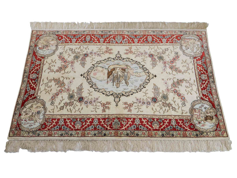 Kinesisk silke Teppe 153x95cm - Orientalsk teppe