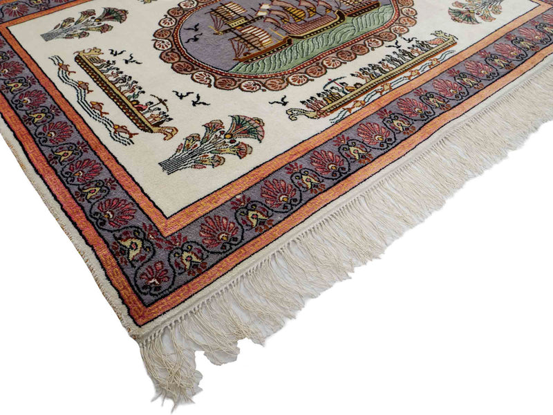 Kinesisk silke Teppe 123x91cm - Orientalsk teppe