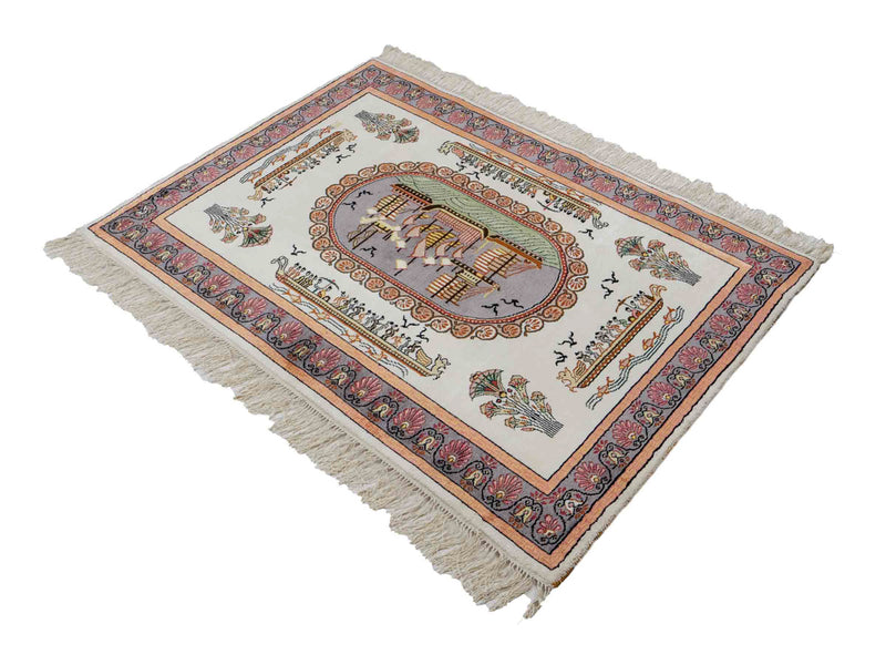 Kinesisk silke Teppe 123x91cm - Orientalsk teppe