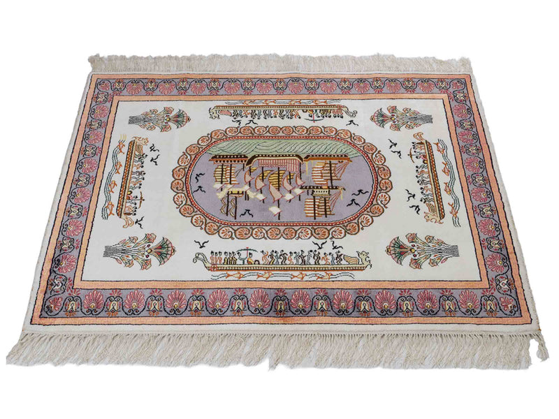 Kinesisk silke Teppe 123x91cm - Orientalsk teppe