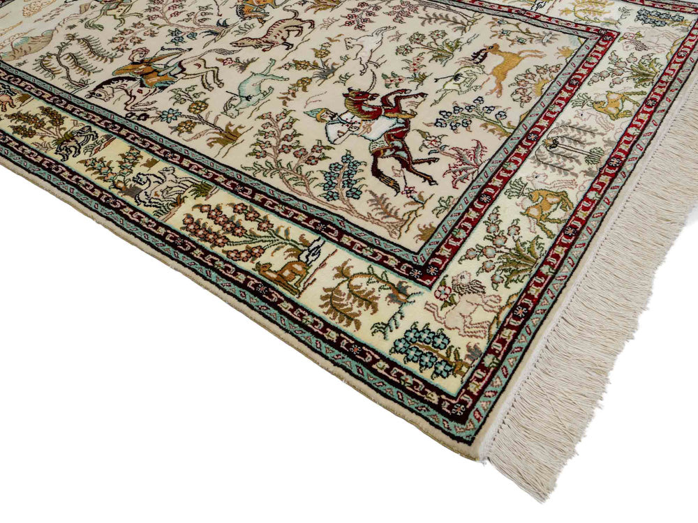Kinesisk silke Teppe 150x88cm - Orientalsk teppe