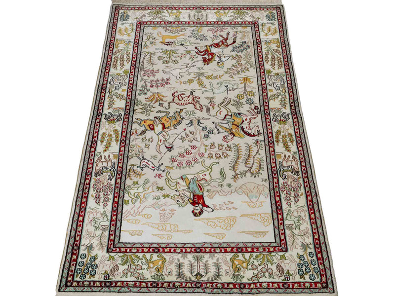 Kinesisk silke Teppe 150x88cm - Orientalsk teppe
