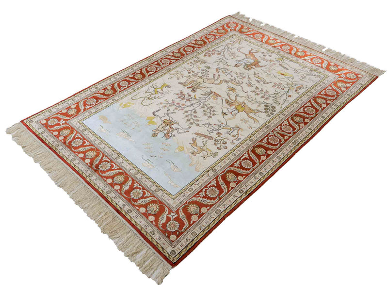 Kinesisk silke Teppe 178x123cm - Orientalsk teppe