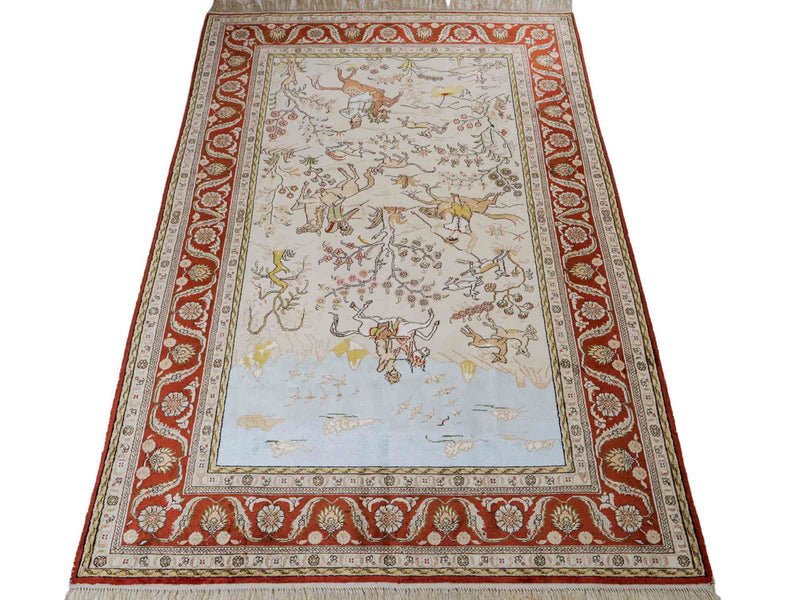 Kinesisk silke Teppe 178x123cm - Orientalsk teppe