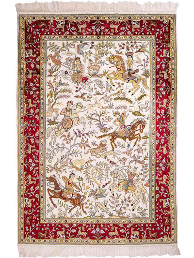 Kinesisk silke Teppe 123x180cm - Orientalsk teppe