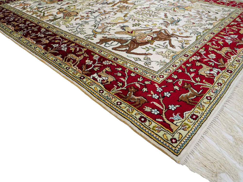 Kinesisk silke Teppe 180x123cm - Orientalsk teppe