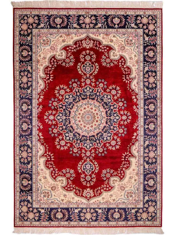 Kinesisk silke Teppe 186x121cm - Orientalsk teppe