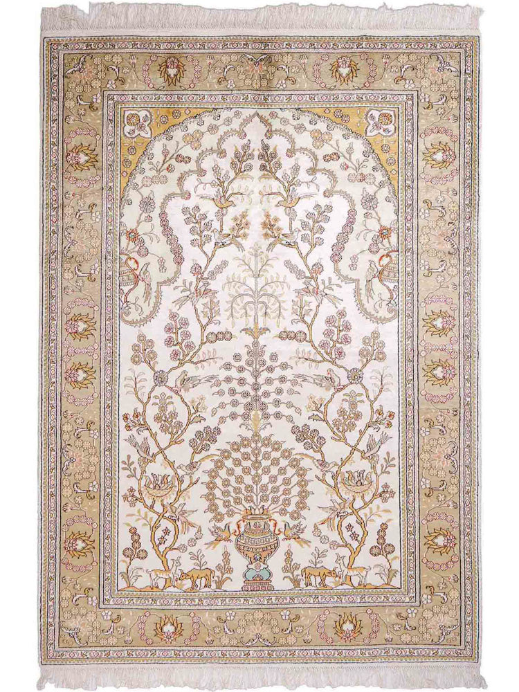 Kinesisk silke Teppe 183x124cm - Orientalsk teppe