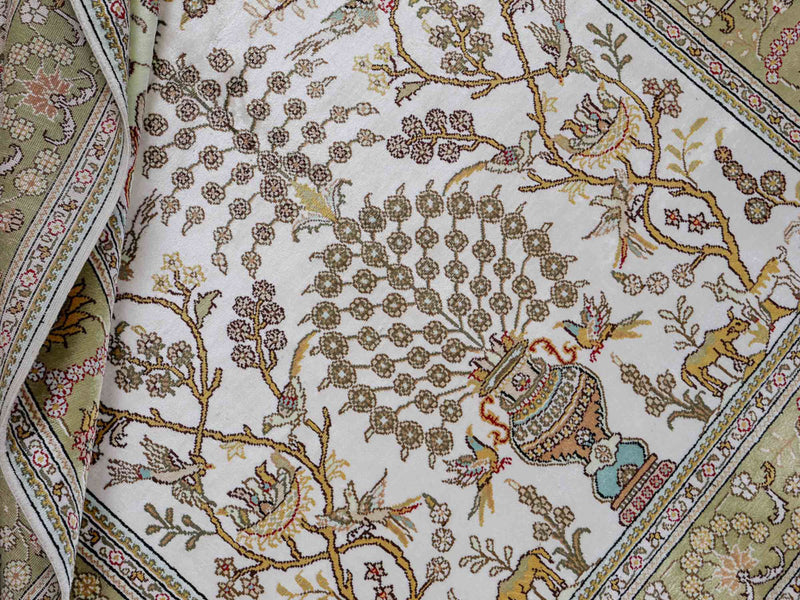 Kinesisk silke Teppe 183x124cm - Orientalsk teppe