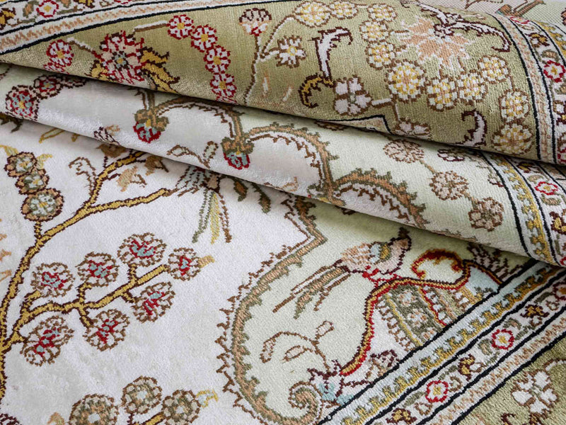 Kinesisk silke Teppe 183x124cm - Orientalsk teppe