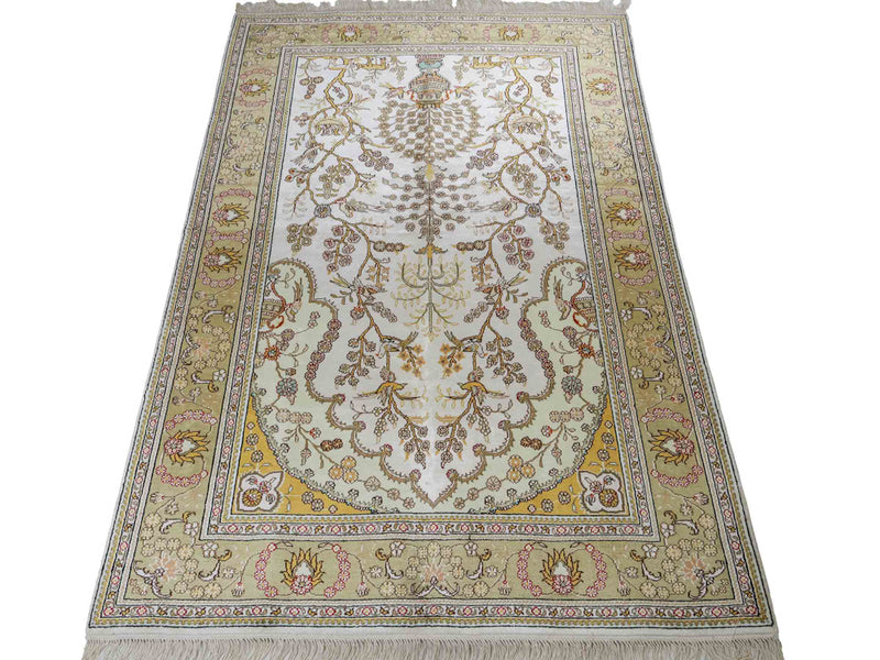 Kinesisk silke Teppe 183x124cm - Orientalsk teppe