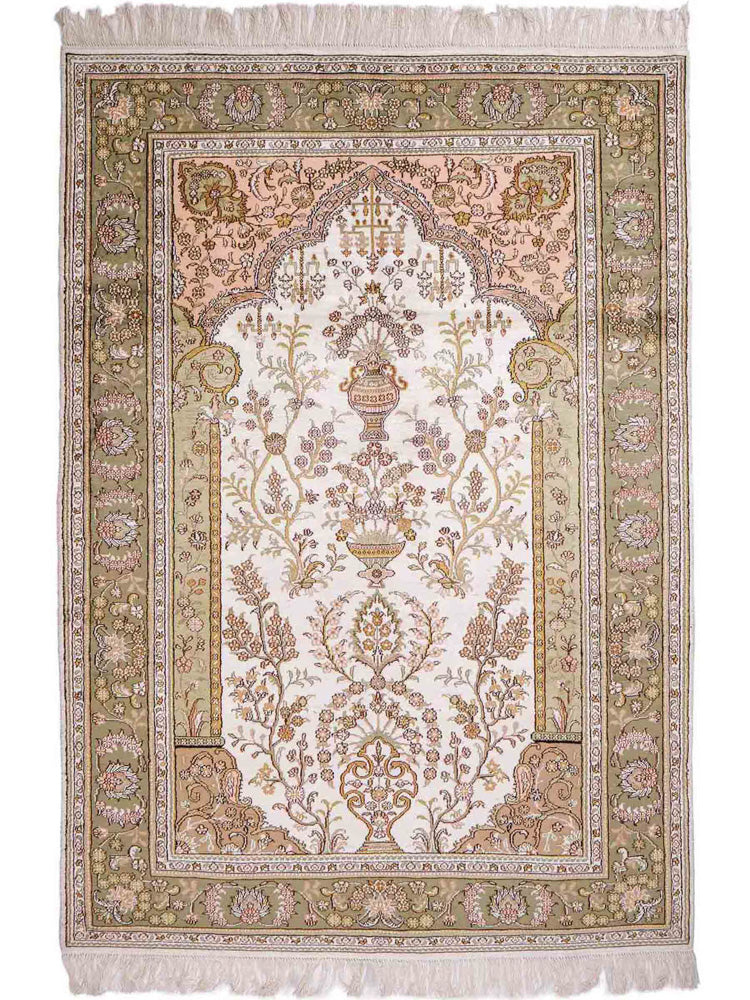 Kinesisk silke Teppe 181x123cm - Orientalsk teppe