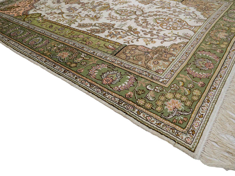 Kinesisk silke Teppe 181x123cm - Orientalsk teppe
