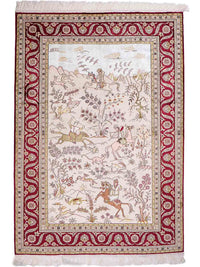Kinesisk silke Teppe 183x125cm - Orientalsk teppe – product image