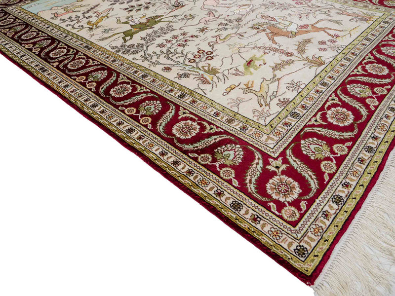 Kinesisk silke Teppe 183x125cm - Orientalsk teppe