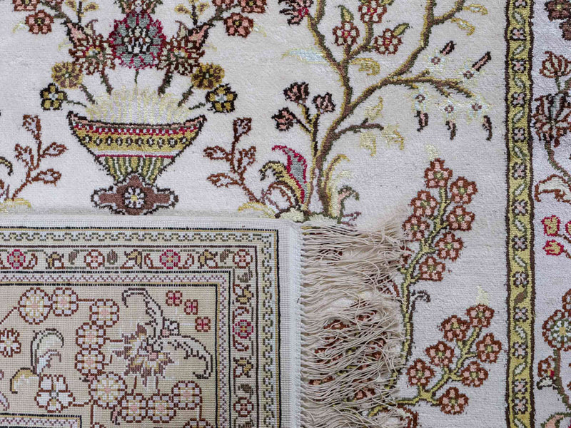 Kinesisk silke Teppe 179x124cm - Orientalsk teppe