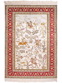 Kinesisk silke Teppe 184x125cm - Orientalsk teppe – product image