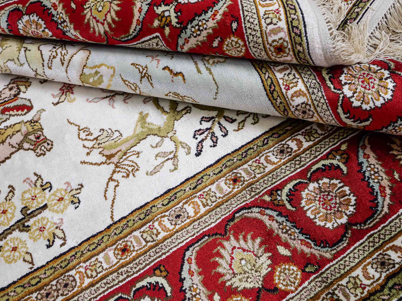 Kinesisk silke Teppe 184x125cm - Orientalsk teppe