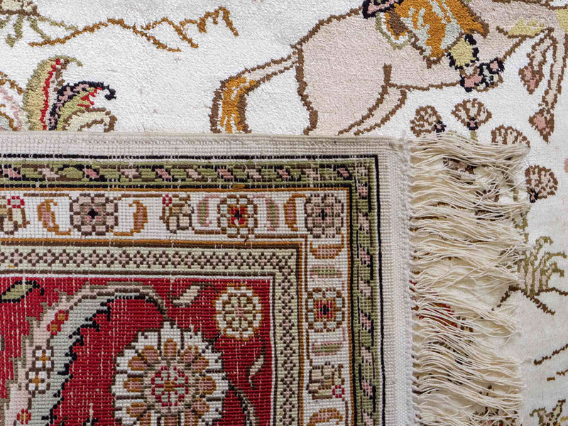 Kinesisk silke Teppe 184x125cm - Orientalsk teppe