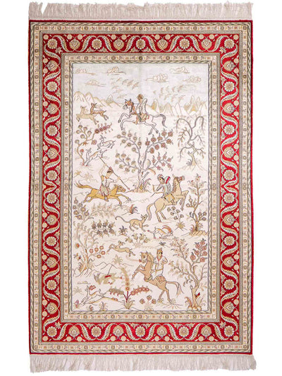 Kinesisk silke Teppe 124x183cm - Orientalsk teppe