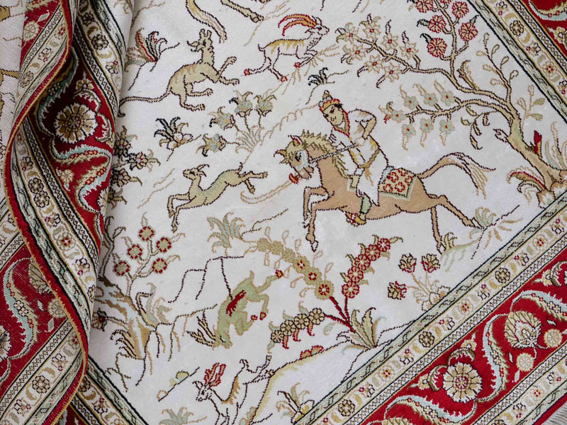 Kinesisk silke Teppe 183x124cm - Orientalsk teppe