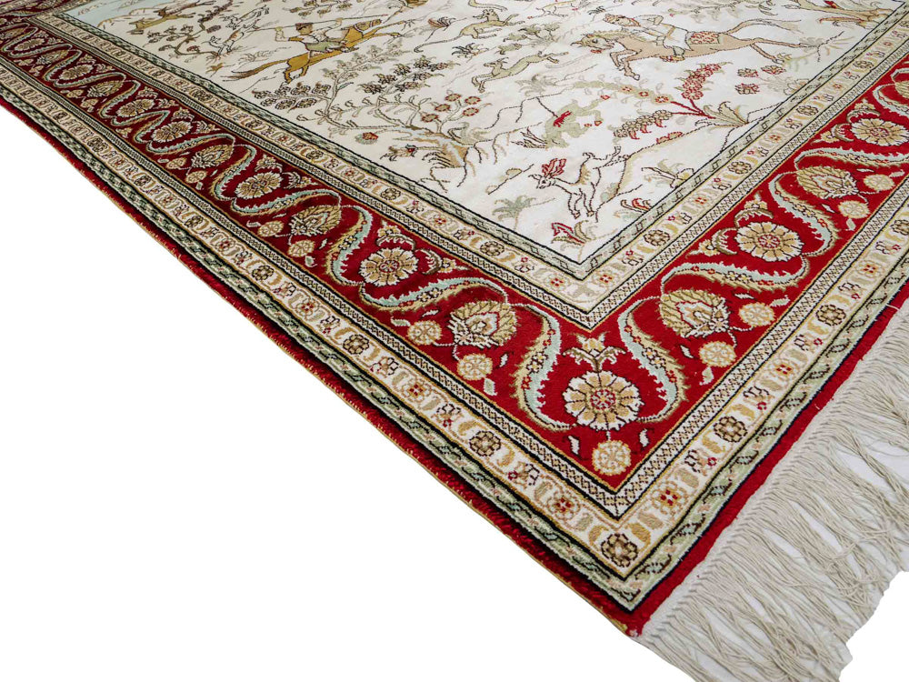 Kinesisk silke Teppe 183x124cm - Orientalsk teppe