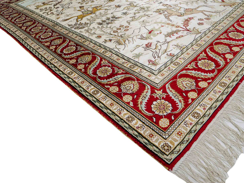 Kinesisk silke Teppe 183x124cm - Orientalsk teppe