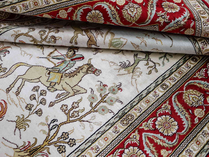 Kinesisk silke Teppe 183x124cm - Orientalsk teppe