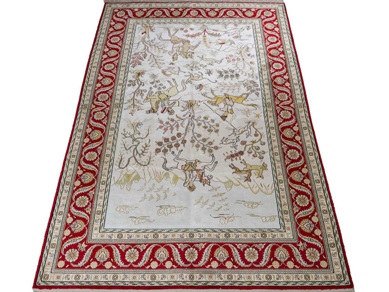 Kinesisk silke Teppe 183x124cm - Orientalsk teppe