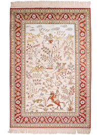 Kinesisk silke Teppe 193x121cm - Orientalsk teppe – product image