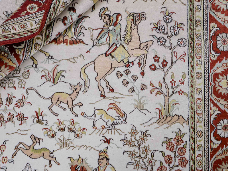 Kinesisk silke Teppe 193x121cm - Orientalsk teppe