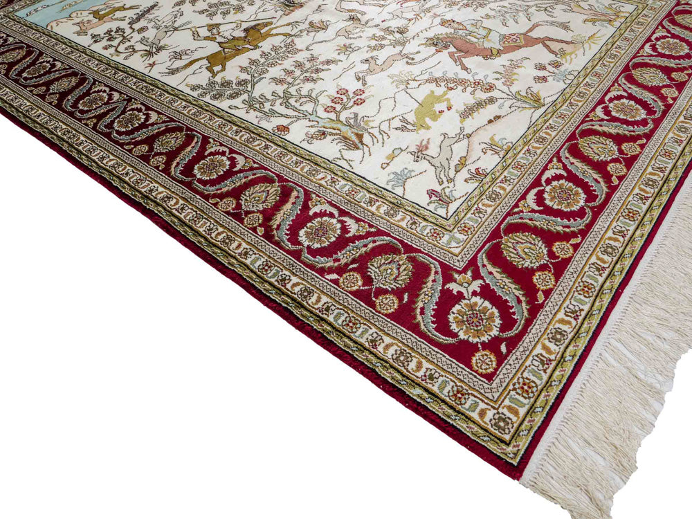 Kinesisk silke Teppe 180x123cm - Orientalsk teppe