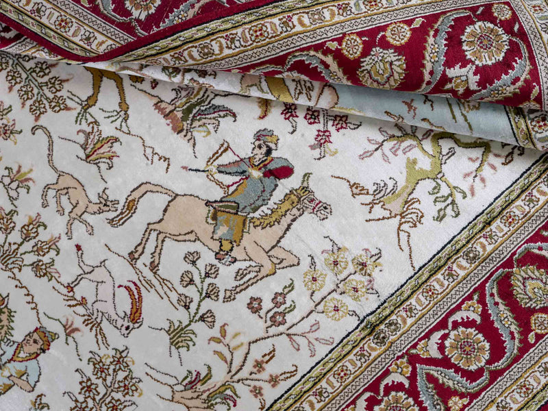 Kinesisk silke Teppe 180x123cm - Orientalsk teppe
