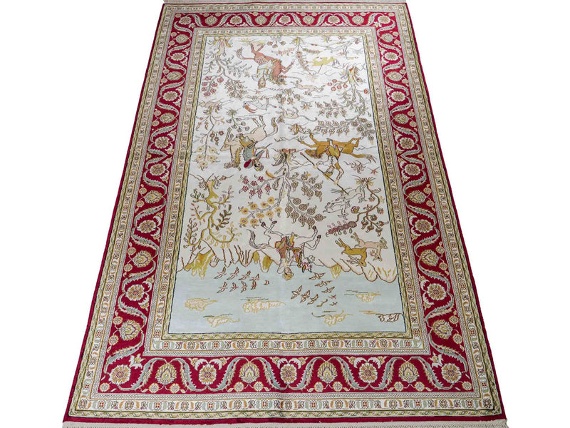 Kinesisk silke Teppe 180x123cm - Orientalsk teppe