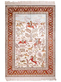 Kinesisk silke Teppe 184x125cm - Orientalsk teppe – product image