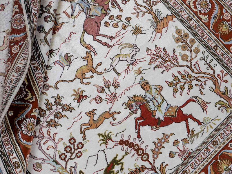 Kinesisk silke Teppe 184x125cm - Orientalsk teppe