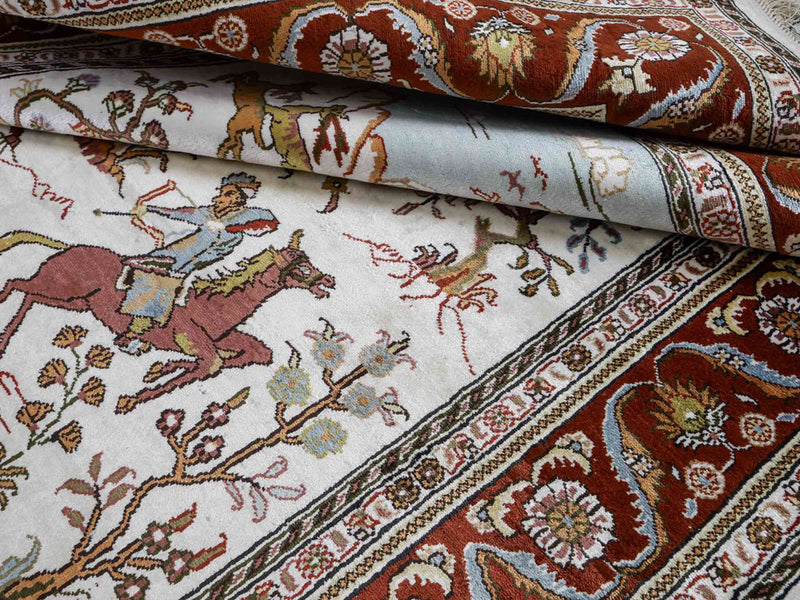 Kinesisk silke Teppe 184x125cm - Orientalsk teppe
