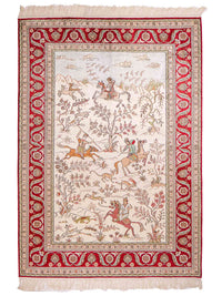 Kinesisk silke Teppe 180x124cm - Orientalsk teppe – product image