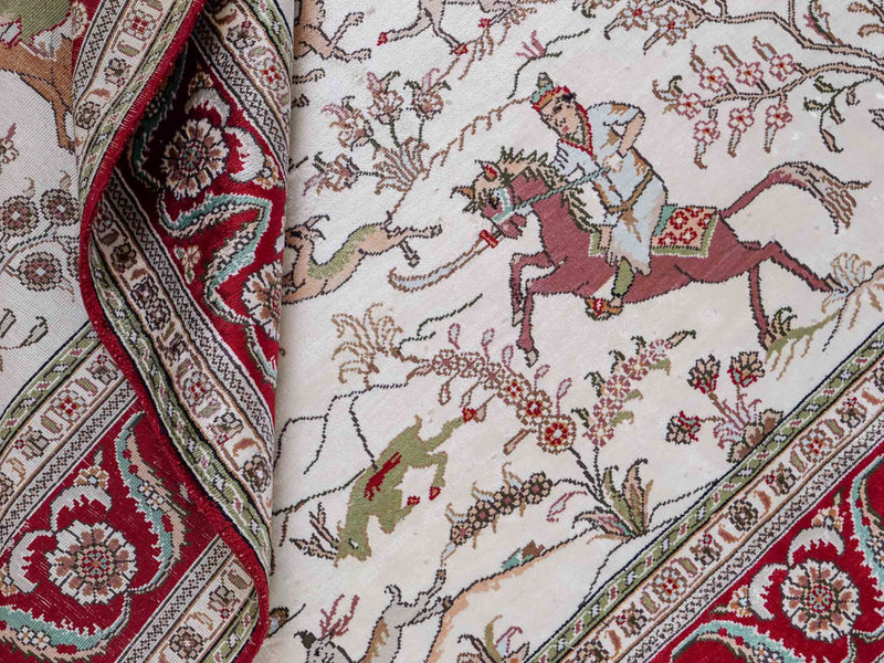 Kinesisk silke Teppe 180x124cm - Orientalsk teppe