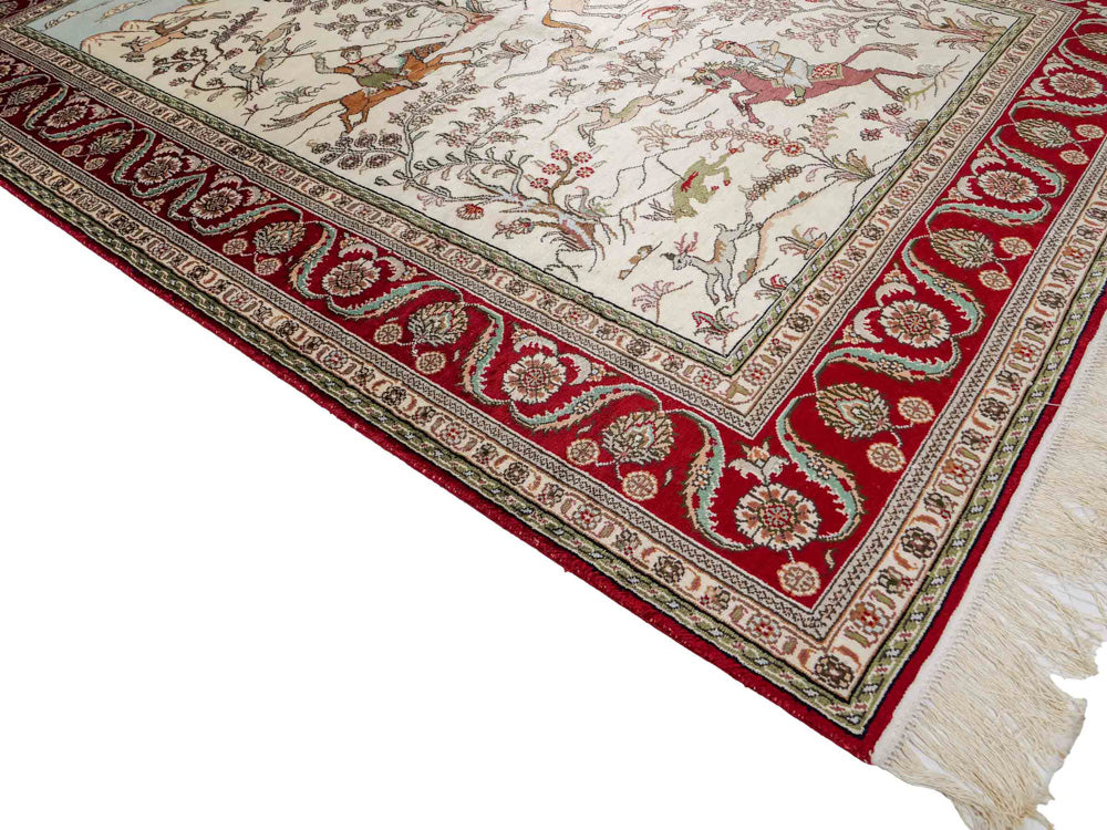 Kinesisk silke Teppe 180x124cm - Orientalsk teppe