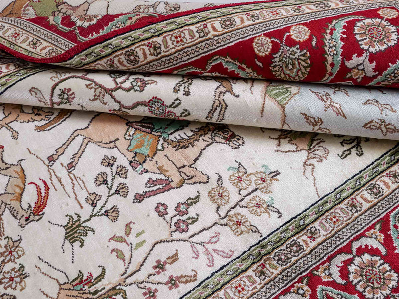 Kinesisk silke Teppe 180x124cm - Orientalsk teppe