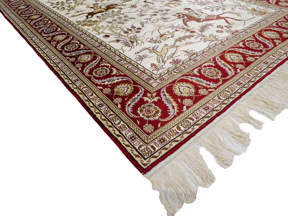 Kinesisk silke Teppe 185x124cm - Orientalsk teppe