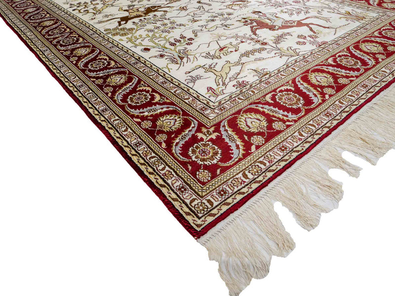 Kinesisk silke Teppe 185x124cm - Orientalsk teppe