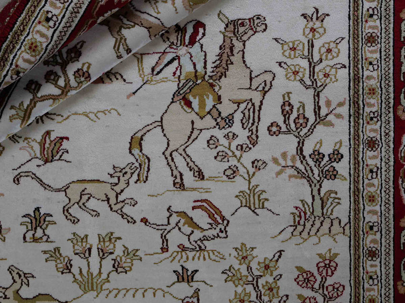 Kinesisk silke Teppe 183x126cm - Orientalsk teppe