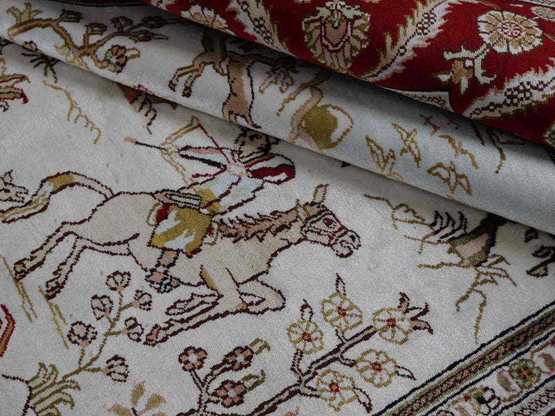 Kinesisk silke Teppe 183x126cm - Orientalsk teppe