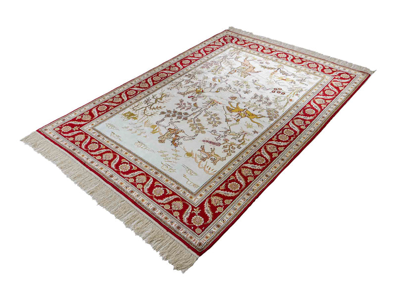 Kinesisk silke Teppe 183x126cm - Orientalsk teppe