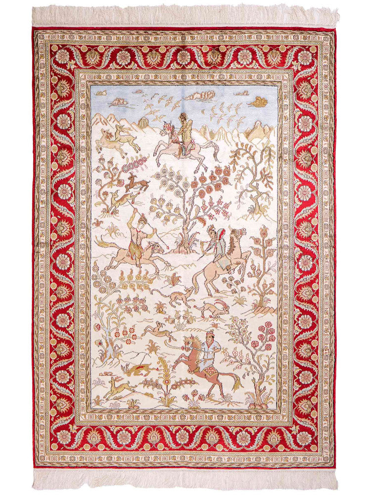 Kinesisk silke Teppe 176x124cm - Orientalsk teppe